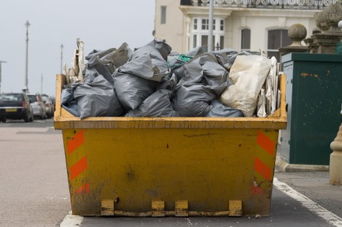Different sizes of skip containers available for hire in Greenwich